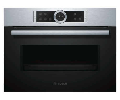 Bosch Serie 8 CFA634GS1 микровълнова печка Вграден 36 Д 900 W Черен, Неръждаема стомана