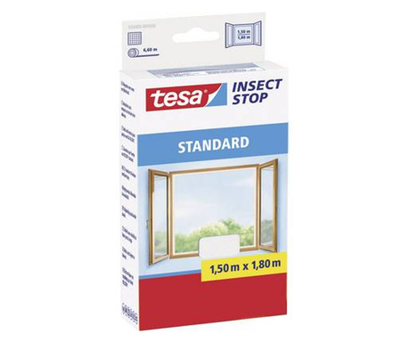 TESA® STANDARD szúnyogháló ablakra, 1,5 x 1,8 m, fehér