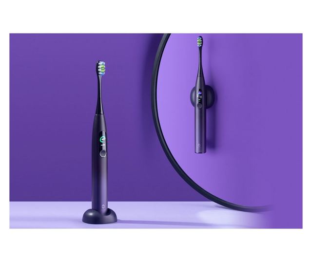 Xiaomi Oclean X Pro elektromos fogkefe Aurora Purple - lila (6970810551464) (6970810551464)
