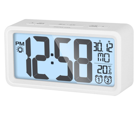 Sencor SDC 2800 W ébresztőóra hőmérővel fehér