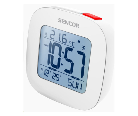 Sencor SDC 1200 W ébresztőórás rádió hőmérővel fehér