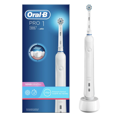 Braun Oral-B PRO 1 500 D16 elektromos fogkefe Sensi fejjel (10PO010172)