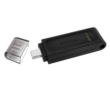 USB Flash памет Kingston DataTraveler 70, 64GB, USB-C 3.2