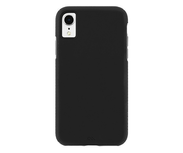 CASE-MATE TOUGH GRIP műanyag telefonvédő (szilikon belső, ütésálló, csúszásgátló keret) FEKETE [Apple iPhone XR 6.1]