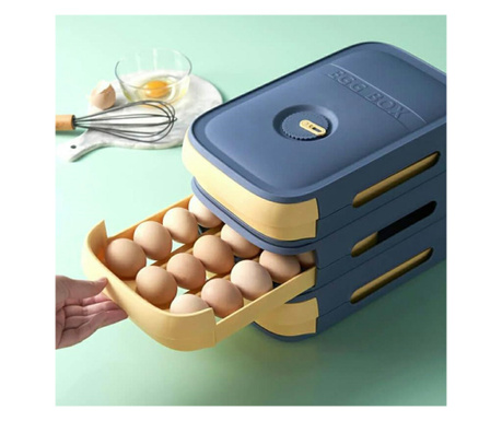 Recipient pentru depozitarea oualelor, capacitate 18 bucati, Gonga® Multicolor