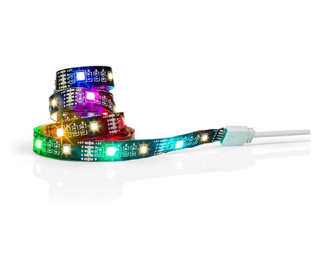 Banda LED, Nedis, USB, 2 m, 4 W, Multicolor
