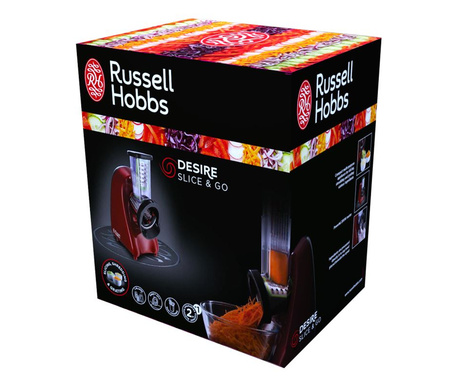 Razatoare electrica Russell Hobbs Desire 22280-56, 200W, 3 tipuri de razuire, Rosu