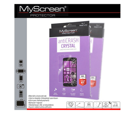MYSCREEN ANTI CRASH képernyővédő fólia (extra karcálló, 3H) ÁTLÁTSZÓ [Samsung Galaxy Xcover 3 (SM-G388)]