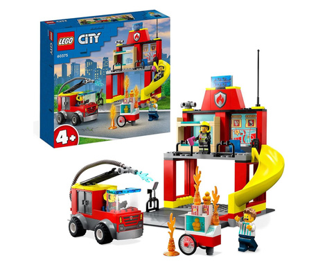 Lego City Tűzoltóállomás és tűzoltóautó (60375)
