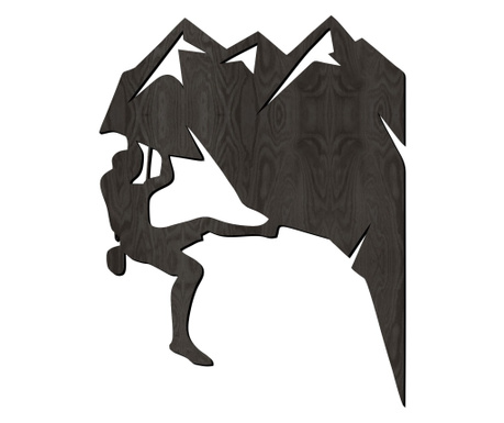 Zidni ukras, Lovie Climber, 47x60cm, crna