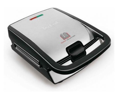 Tefal SW854D16 сандвич тостер 700 W Черен, Неръждаема стомана