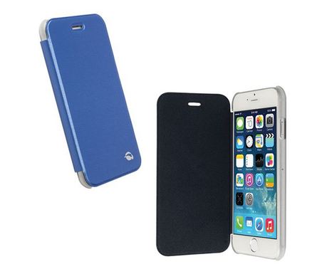 KRUSELL FlipCover BODEN műanyag telefonvédő (FLIP, átlátszó hátlap, oldalra nyíló) KÉK [Apple iPhone 6S 4.7]