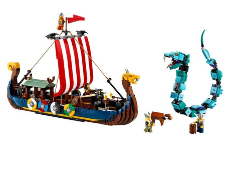 Lego Creator 3-in-1 Viking hajó és a Midgard kígyó (31132)