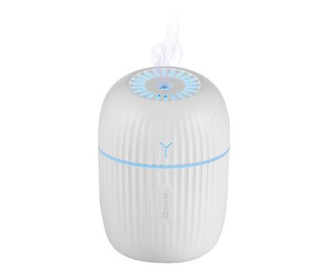 Дифузер и овлажнител за въздух, Platinet Hazy Mini Air Humidifier 200 ml, Бял