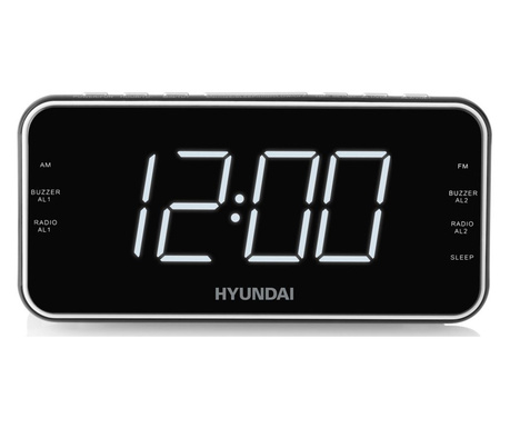 Hyundai RAC521PLLBCH rádiós ébresztőóra fekete
