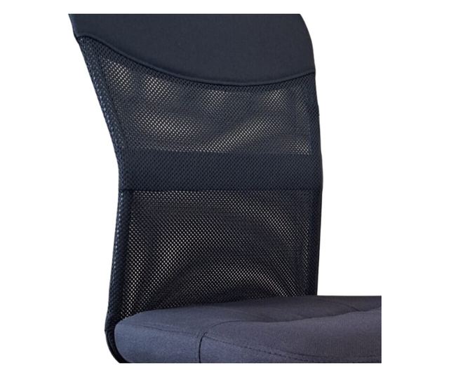 Scaun de birou Norman, textil+mesh, negru