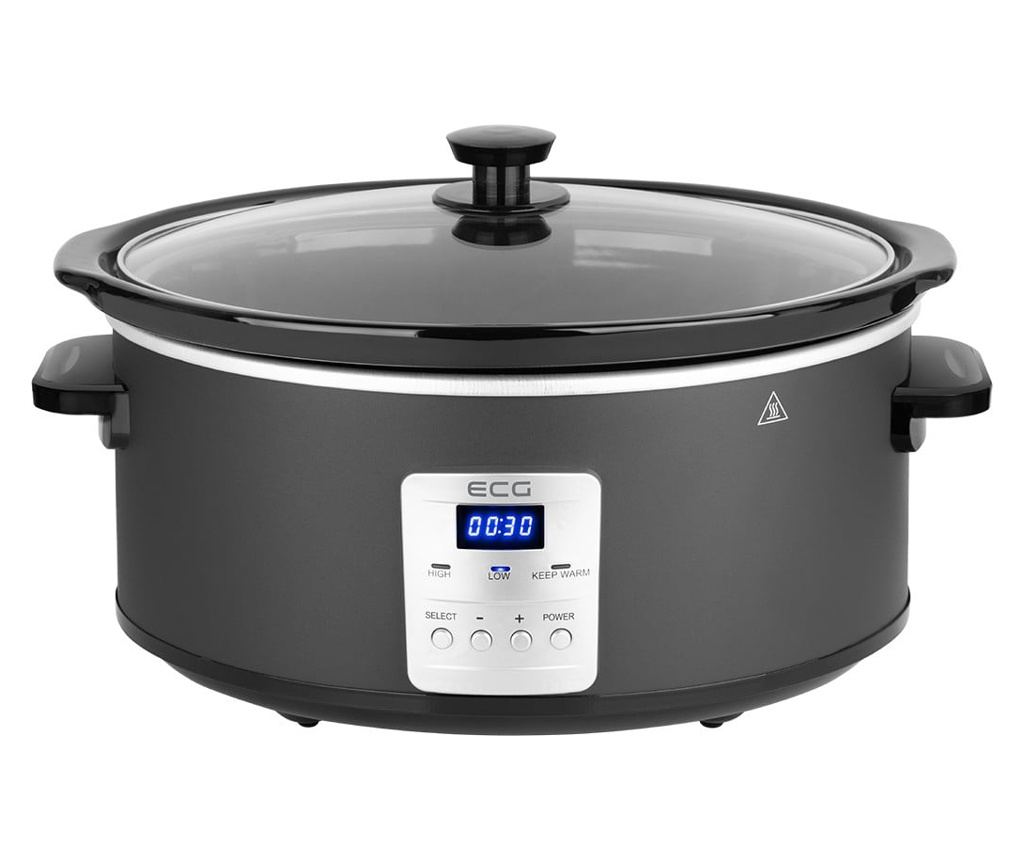 Oala electrica Slow cooker ECG PH 6530 Master, 6.5 litri, 270 W, vas ceramic, afisaj LED - 2