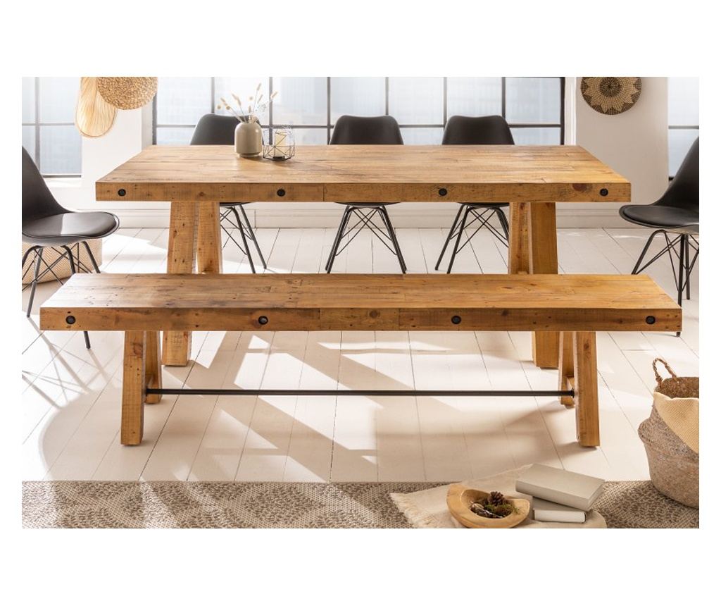 Pad, fa, barna, 165x47x40 cm - 2