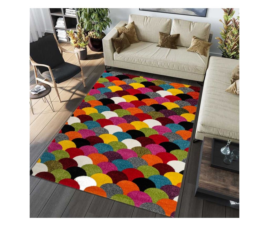 Килим Фризе Бамби Многоцветен, 60x200 см, Модерен дизайн, 2500 г/м² - 5