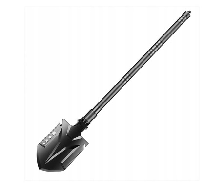 Lopata multifunctionala IdeallStore®, Outdoor Evolution, 8 in 1, otel inoxidabil, 83 cm, negru