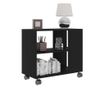 Βοηθητικό τραπέζι, μαύρο, 70x35x55 εκ., σύνθετο ξύλο thumbnail 3