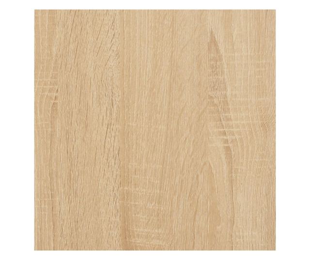 Mobilna szafka na kółkach, dąb sonoma, 45x38x54 cm, drewno przetworzone