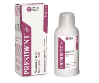 Ústní voda President Profi Antibacterial s chlorhexidinem 0,2%, antibakteriální účinek 200 ml