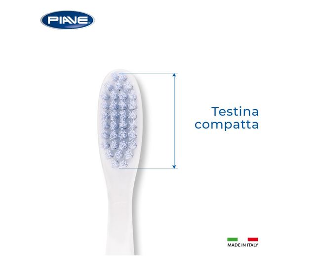 Periuta dinti Piave Experience Anti Tartru duritate fibra Medie, capac protectie