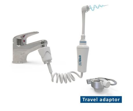 Přenosná ústní sprcha So Wash Vortice Travel, s odsávací hlavicí