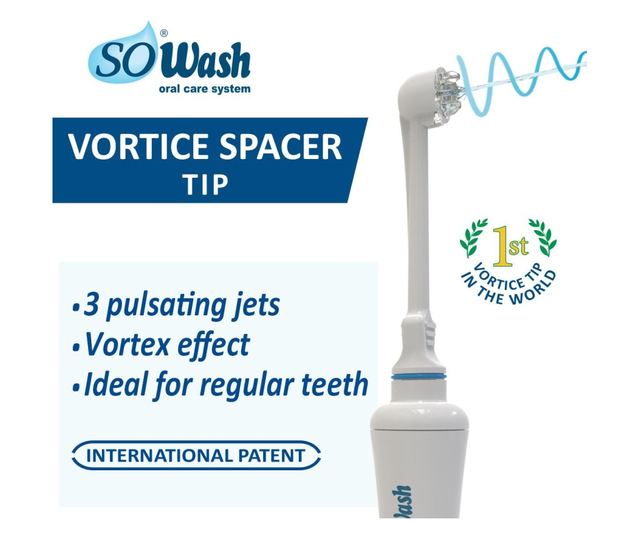 Přenosná ústní sprcha So Wash Vortice Travel, s odsávací hlavicí