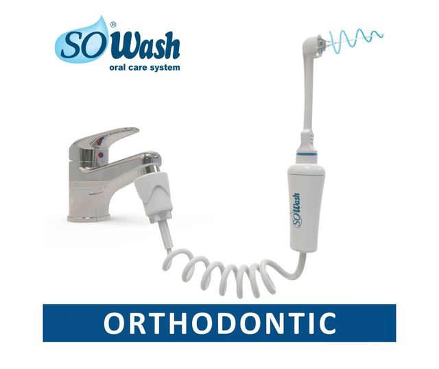 Ústní sprcha So Wash Ortodontic (pro čištění zubního aparátu), s příslušenstvím pro odsávání Vortex