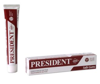 Zubní pasta President Active, na paradentózu, zanícené a krvácející dásně 75 ml