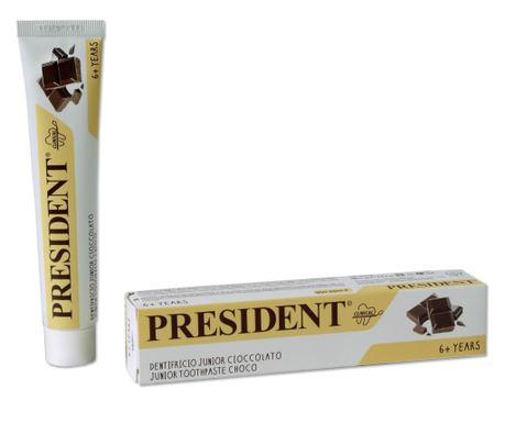 Zobna pasta PresiDent Junior, za otroke (6+), okus čokolade 50ml