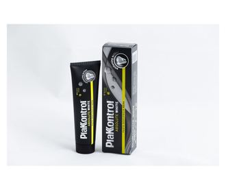 Zubní pasta Plakkontrol Absolute White, s aktivním uhlím, přirozený bělící efekt 75 ml
