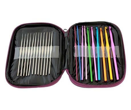 Set de accesorii pentru crosetat, Gonga® Multicolor 22