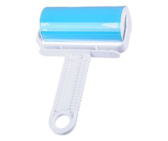 Perie tip rola cu gel pentru curatat haine, Gonga® Albastru