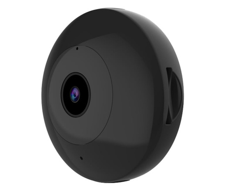 Mini Camera Spion , Dispozitiv pentru Spionaj cu Camera Video si Microfon, WIFI ,Night-Vision, Suport Magnetic, Culoare Negru, M