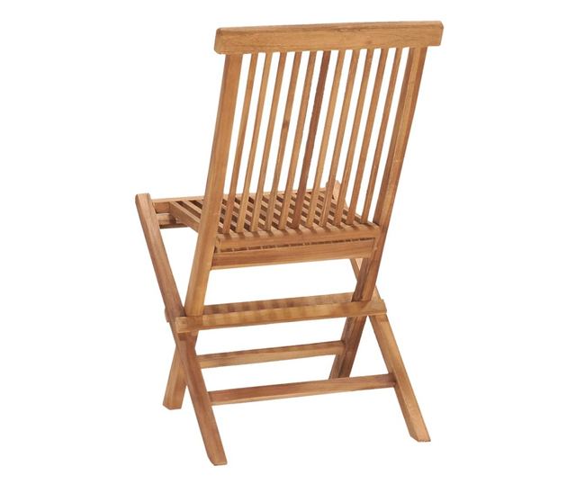 Sklopivi vanjski namještaj, 7 dijelova, masivno tikovo drvo