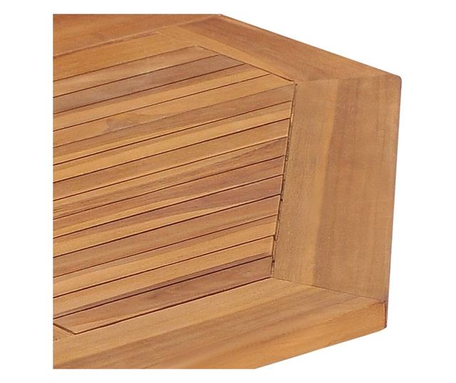 Sklopivi vanjski namještaj, 7 dijelova, masivno tikovo drvo