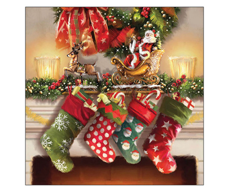 Servetele de masa, 33x33 cm, Hanging stockings, Ambiente