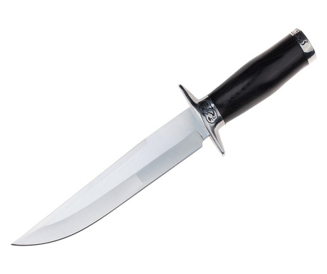 IdeallStore® vadászkés, Truthful Blade, 32.5 cm, fekete, hüvely mellékelve