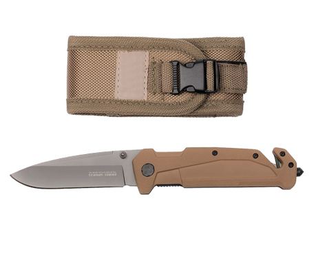 IdeallStore vadászkés, General Assault, rozsdamentes acél, 21.5 cm, bézs, hüvely mellékelve