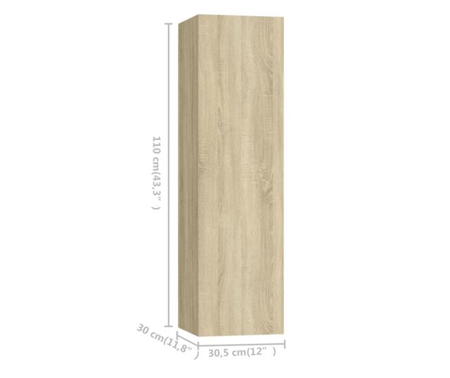 Set TV ormarića, 5 komada, sonoma hrast, MDF