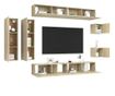Set TV ormara, 8 komada, sonoma hrast, MDF