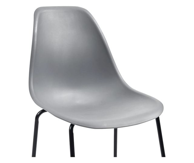 Set bar namještaja, 5 komada, siva, plastika