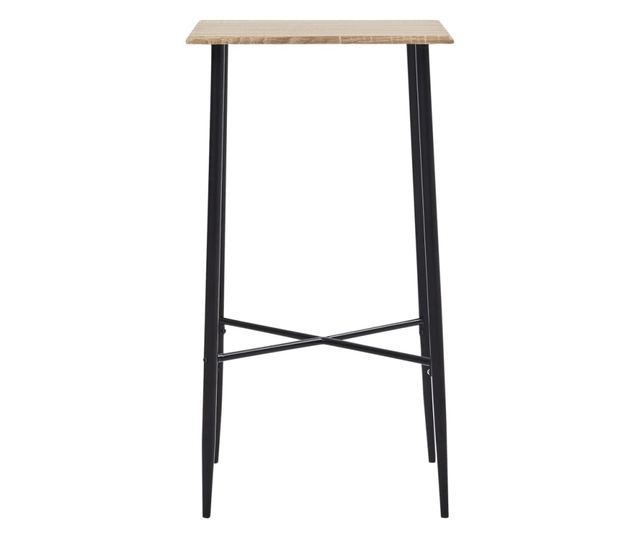 Set bar namještaja, 5 komada, siva, plastika