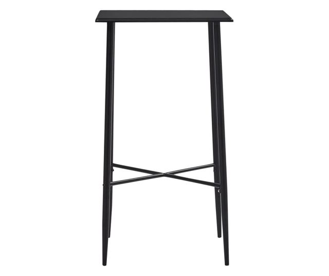 Set barskog namještaja, 5 dijelova, crna, tekstilni materijal