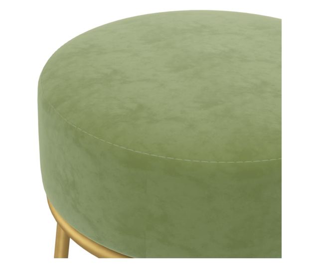 Tabureti okrugli, zeleni senf, baršun