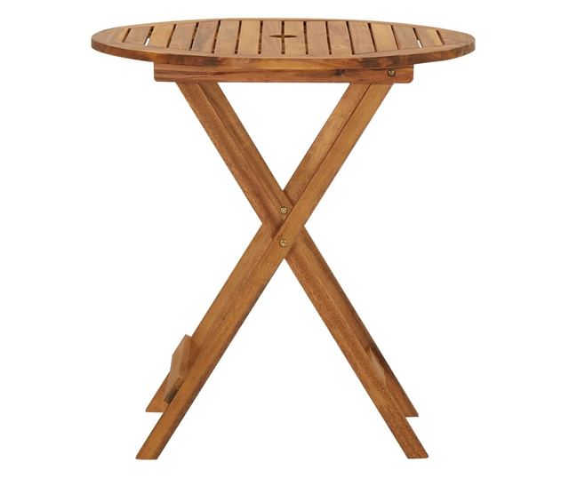 Set namještaja za vrt, sklopiv, 3 dijela, masivno drvo akacije