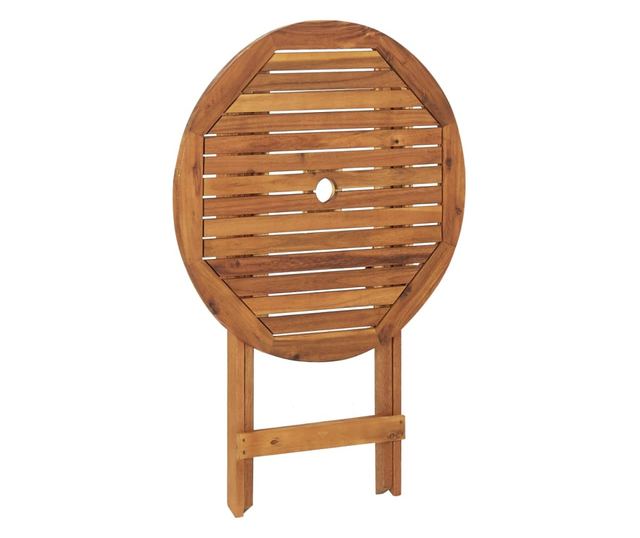 Set namještaja za vrt, sklopiv, 3 dijela, masivno drvo akacije